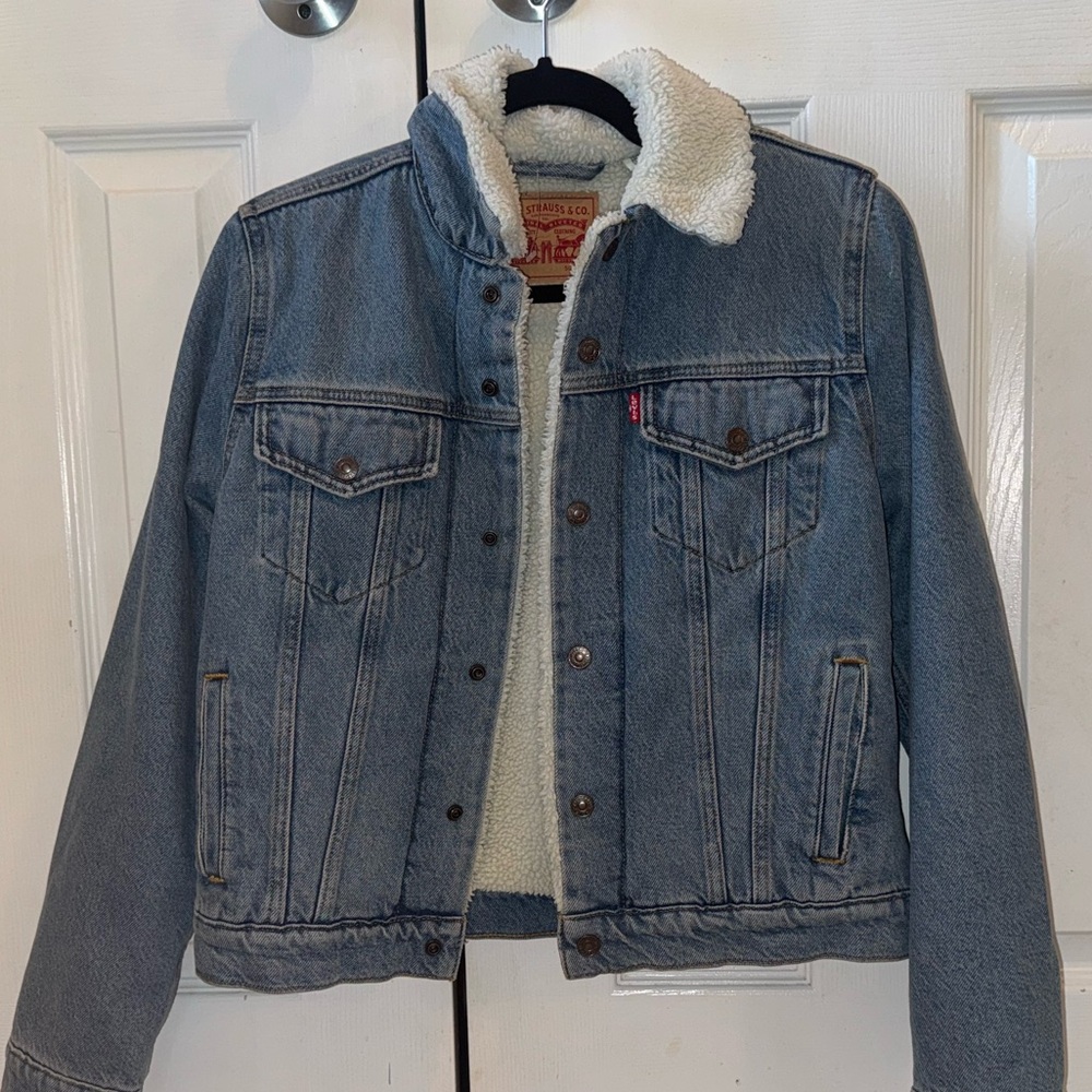 Levi’s sherpa jean jacket